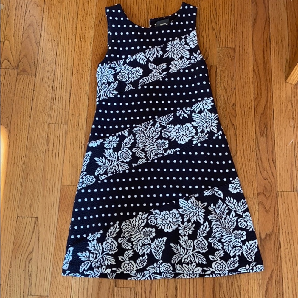 Black and white business casual dress